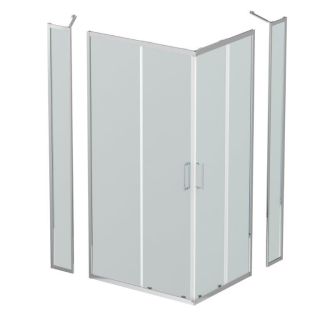 Душевая кабина Parly Effect EFМ921 90х90, со средним поддоном, профиль белый, стекло матовое